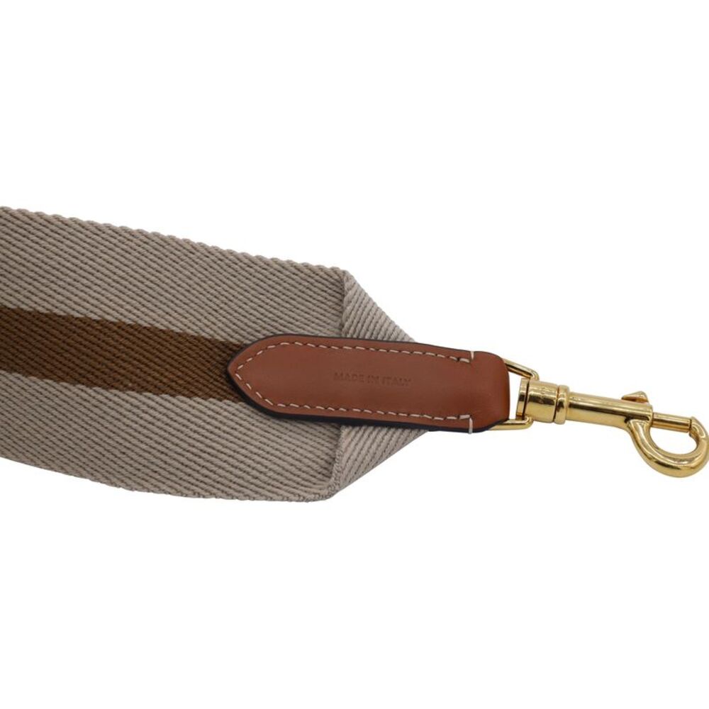Celine Short Strap in Brown Canvas and Leather - Picture 3 of 6